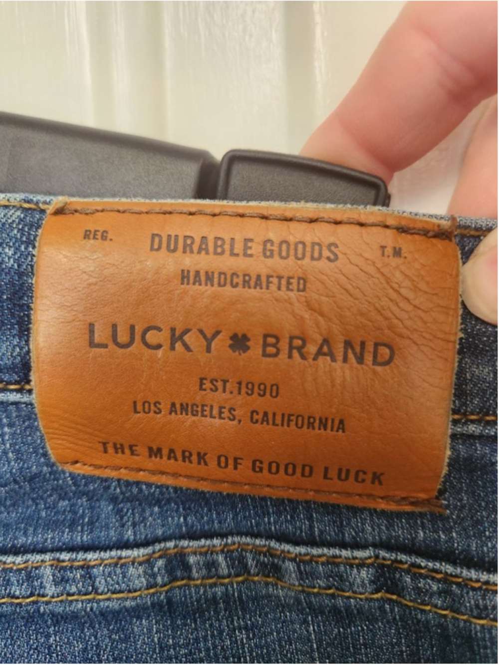 Lucky Brand Blue Slim Straight Jeans Waist 32 Inseam 30 - Picture 9 of 12